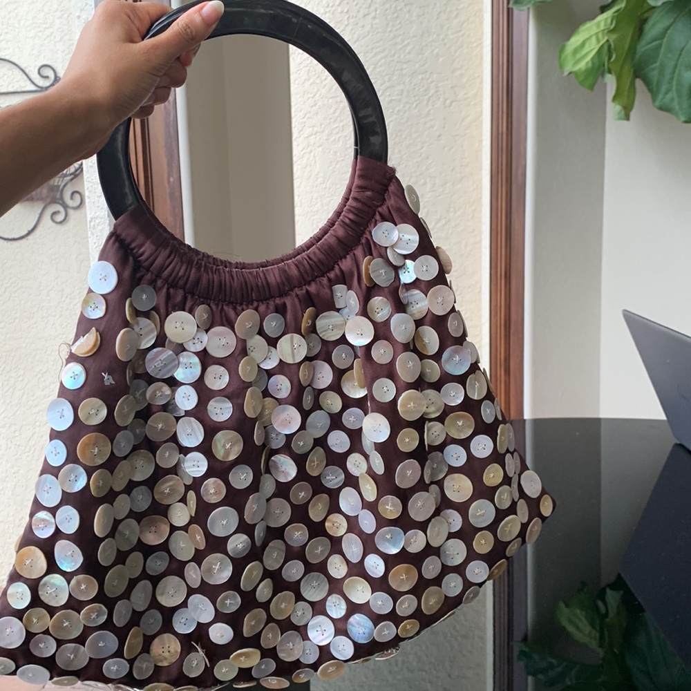 Satin and Shell Handbag
